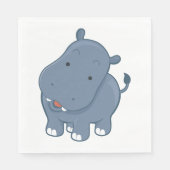 Serviette En Papier Hippopotame (Devant)
