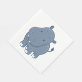 Serviette En Papier Hippopotame (Coin)