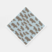 Serviette En Papier Hippopotame Hippo Motif (Coin)