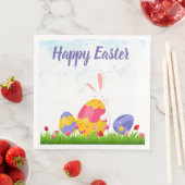 Serviette En Papier HIPPY HOP Papier de Pâques Napkin (En situation)