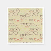 Serviette En Papier Hipster rétro Eyeglass (Devant)