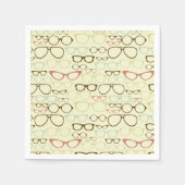 Serviette En Papier Hipster rétro Eyeglass (Devant)