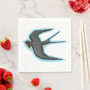 Serviette En Papier Hirondelle en vol