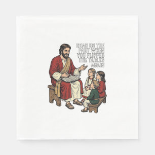 Serviette En Papier Histoire de la Bible drôle Vintage Professeur reli