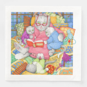 Serviette En Papier HISTOIRE DU LIT Dîner Standard Papier Napkin