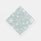 Serviette En Papier Hiver Anniversaire Papier Napkins Joyeux Anniversa (Coin)