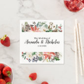 Serviette En Papier Hiver mystique | mariage personnalisé (En situation)