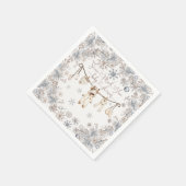 Serviette En Papier Hiver neige beaucoup Baby shower amusant (Coin)