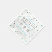 Serviette En Papier Hiver ONE derland 1er anniversaire (Coin)