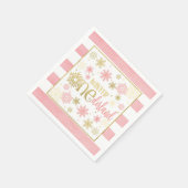Serviette En Papier Hiver ONE derland Anniversaire Napkin - Fille - PG (Coin)