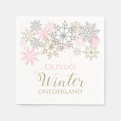 Serviette En Papier Hiver Onederland Napkin (Devant)