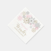 Serviette En Papier Hiver Onederland Napkin (Coin)