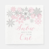 Serviette En Papier Hiver Onederland Neige beaucoup amusant Napkin (Devant)