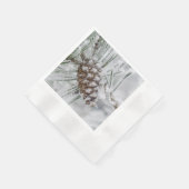 Serviette En Papier Hiver, Pinecone, Flèches (Coin)