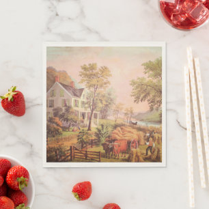 Serviette En Papier Hiver récolte Thanksgiving Naples