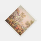 Serviette En Papier Hiver récolte Thanksgiving Naples (Coin)