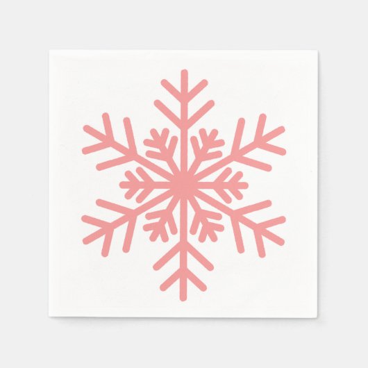 Serviette En Papier Hiver Snowflake Baby shower Cocktail Napkin (Devant)