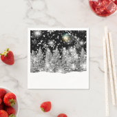 Serviette En Papier Hiver Solstice neige (En situation)