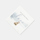 Serviette En Papier Hiver Vacances de Noël de lièvre (Coin)