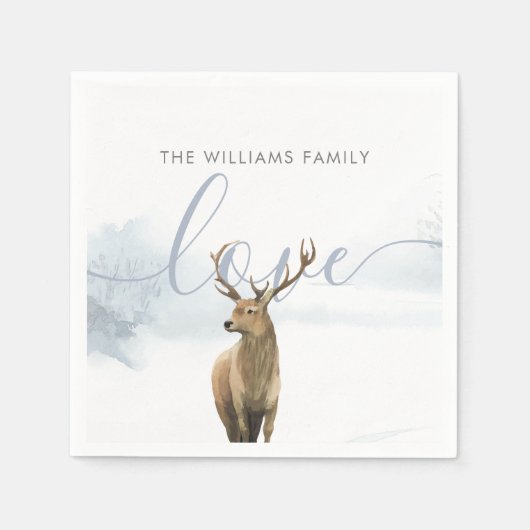 Serviette En Papier Hiver Vacances de stade de bois (Devant)