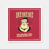 Serviette En Papier Ho ! Ho ! Ho ! (Devant)