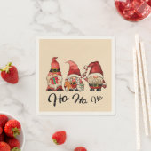 Serviette En Papier Ho Ho Ho ! Noël des mignons nordics (En situation)