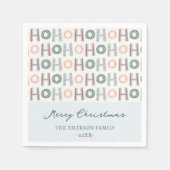 Serviette En Papier Ho Ho Ho Papier Napkin (Devant)