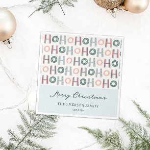 Serviette En Papier Ho Ho Ho Papier Napkin