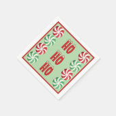 Serviette En Papier HO HO Pepperment à thème serviettes (Coin)