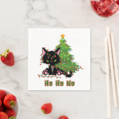 Serviette En Papier HO NO Christmas Cat (En situation)