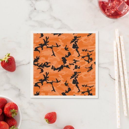 Serviette En Papier HOC Orange Halloween Edition Camo (En situation)