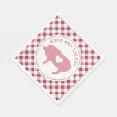 Serviette En Papier Hochons et baisers Cochon rose Valentine Photo (Coin)