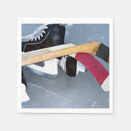 Serviette En Papier Hockey (Devant)