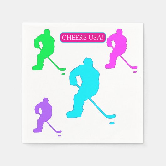 SERVIETTE EN PAPIER HOCKEY (Devant)