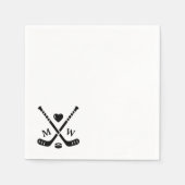 Serviette En Papier Hockey Love (Devant)