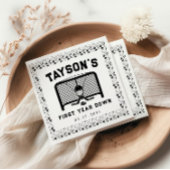 Serviette En Papier Hockey première année en bas 1er anniversaire papi