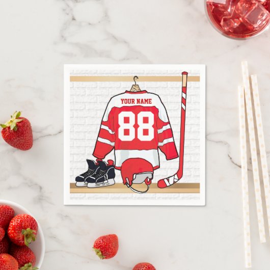 Serviette En Papier Hockey sur glace du Jersey (En situation)
