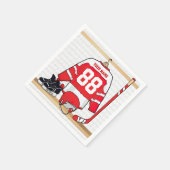 Serviette En Papier Hockey sur glace du Jersey (Coin)