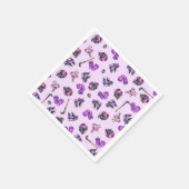 Serviette En Papier Hockey sur glace filles patinage sur glace rose vi (Coin)