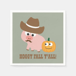 Serviette En Papier Hoggy Fall Y'all !
