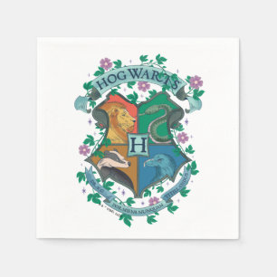 Serviette En Papier HOGWARTS™ Floral Crest