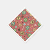 Serviette En Papier HOGWARTS™ Maisons Motif de biscuits de vacances (Coin)