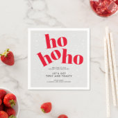 Serviette En Papier Hohoho Faisons-nous la fête de Noël de Tipsy et To (En situation)