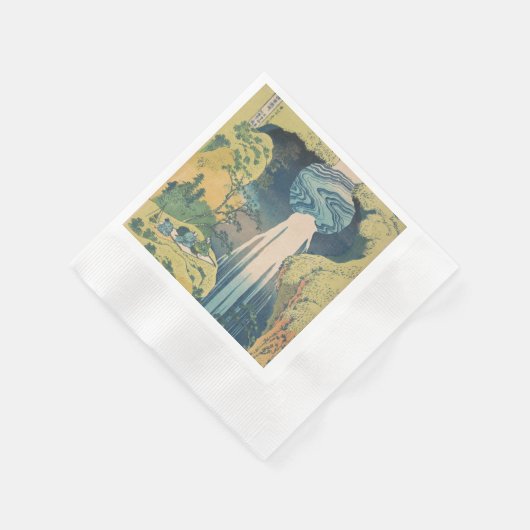 Serviette En Papier Hokusai Amida Cascade Japon (Coin)
