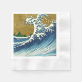 Serviette En Papier Hokusai Big Wave Japon Art japonais (Devant)
