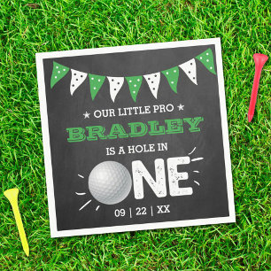 Serviette En Papier Hole In One Boys Golf 1er Anniversaire Par tee