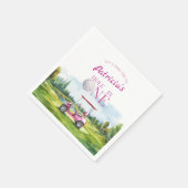 Serviette En Papier Hole In One Pink Golf 1st Birthday  (Coin)