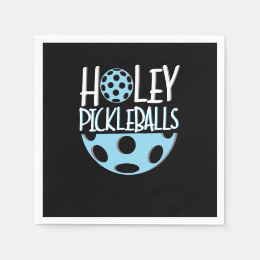 Serviette En Papier Holey Pickleball Paddle Sports Net Racquet Crossco (Devant)