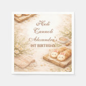 Serviette En Papier Holi Cannoli Whimsical Bakery 1st Birthday (Devant)