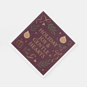 Serviette en papier Holiday Joy (Coin)